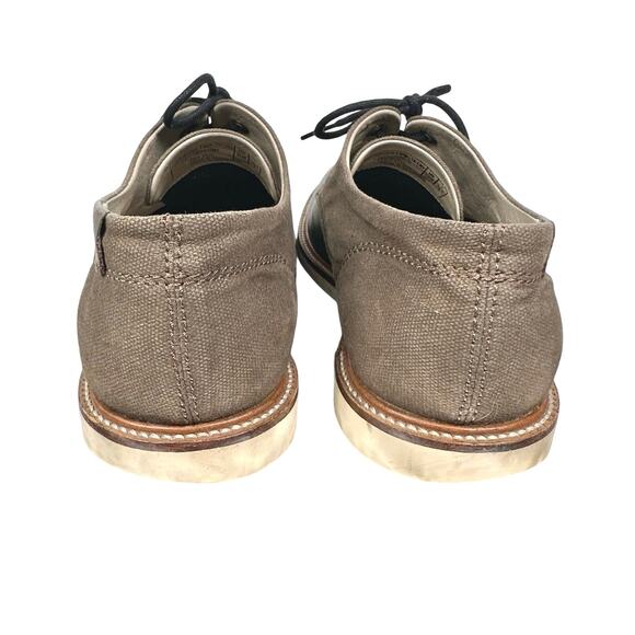 Lacoste | Men | Sherbrooke Leather Canvas Mixed Media Dress Oxford Shoes | Sz 8 - Picture 3 of 13